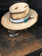 Load image into Gallery viewer, Vintage rare custom hat “light blue temptations “