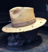 Load image into Gallery viewer, Boho Rock straw hat " Mystical sand "