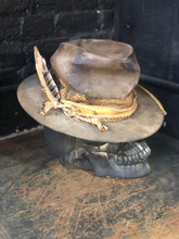 Load image into Gallery viewer, Vintage Rare Custom cowboy hat , "THE GUNNY SACK"