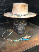Load image into Gallery viewer, Vintage Rare Custom Hat , beaver blend fur felt , "Deep into the soul"