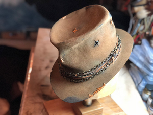 Vintage Rare Custom Hat , "You've got to feel it burn "   Made to order