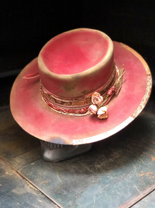 Vintage rare custom hat " Pink kush please don't blush"